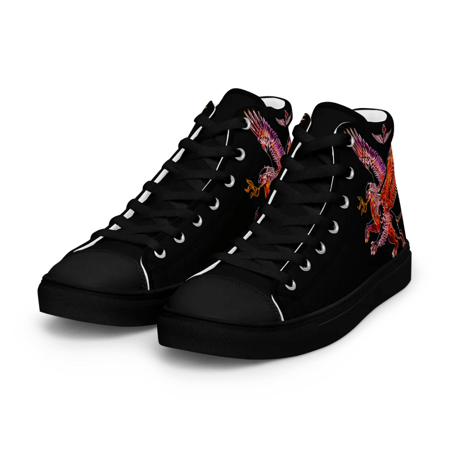 Gripen Flying red//Griffin/Men's High Top Canvas Shoes by Allcolor product image (5)