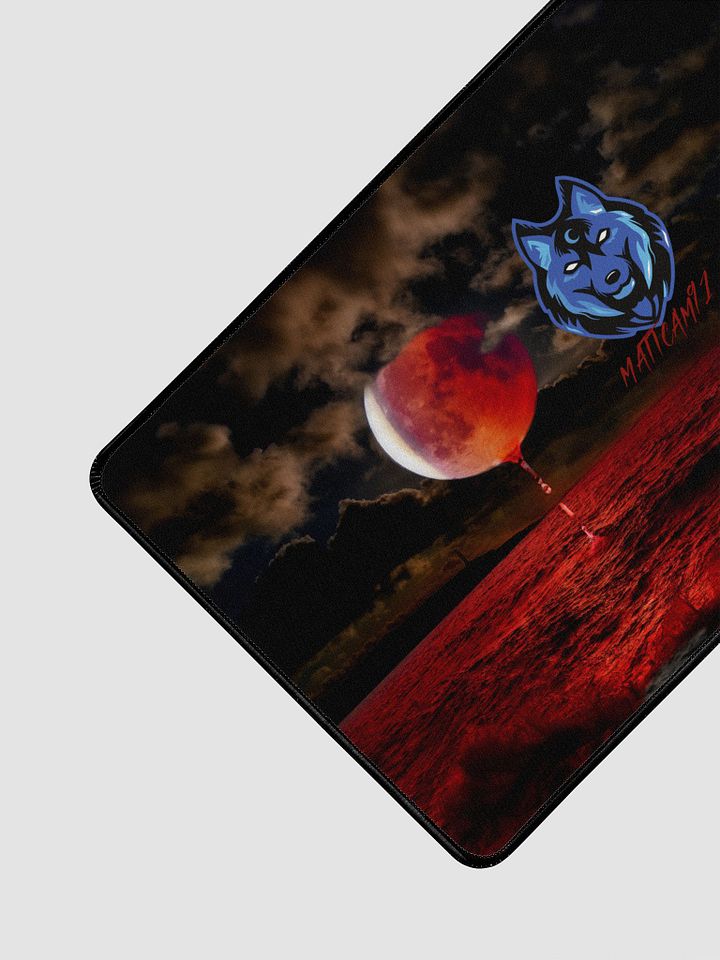 Blood Moon Wolf Desk Mat product image (2)