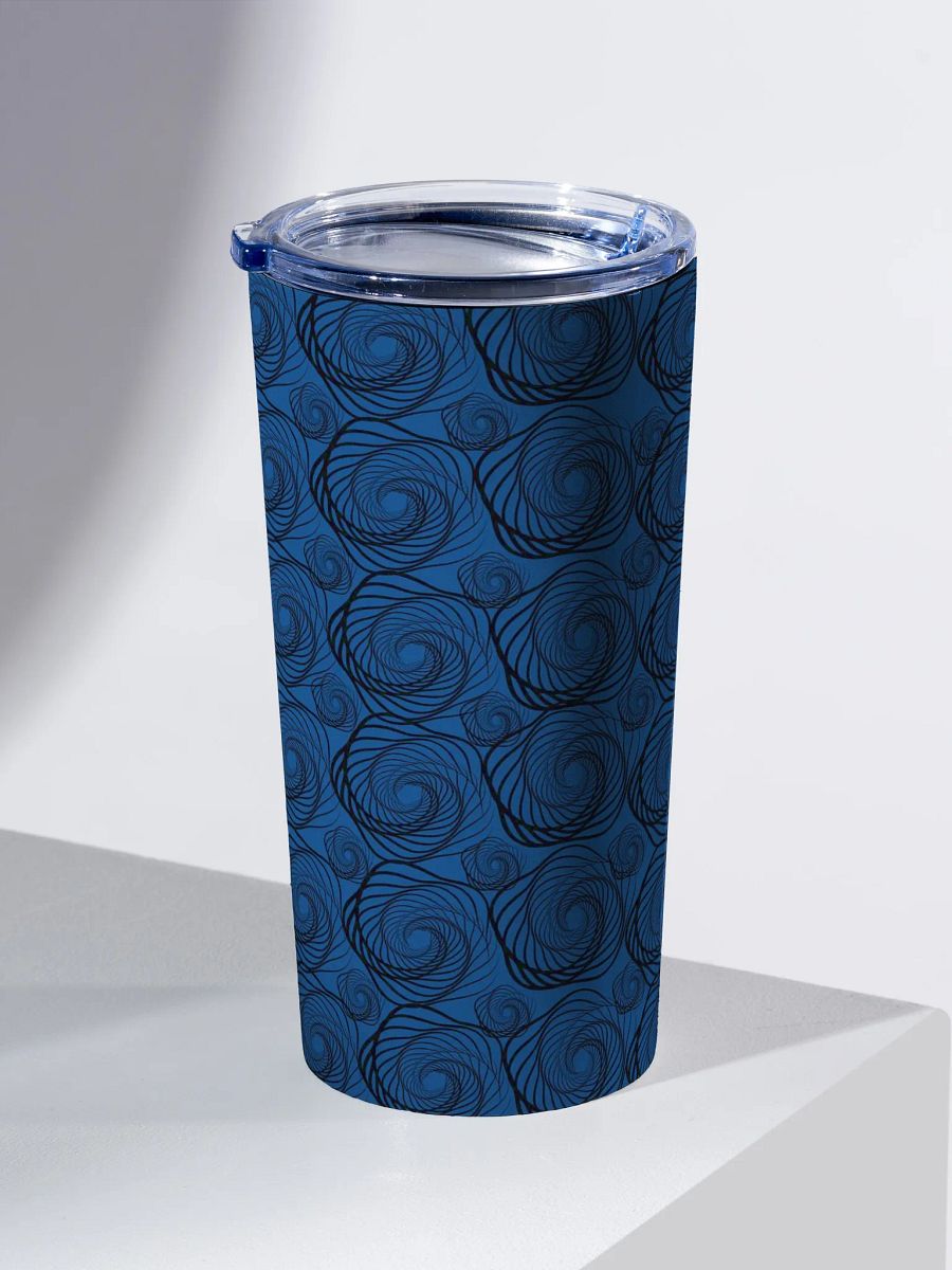 blue sacred geometry Stainless Steel Tumbler gift for men dads friends sons product image (2)