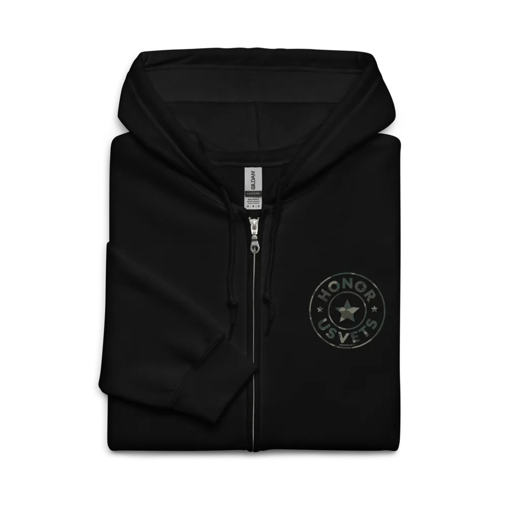 HONORUSVETS Star Zip Up Hoodie product image (3)