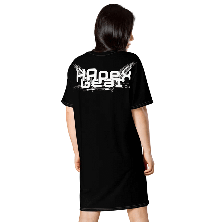 T-Shirt Dress - Black - White HApex Gear White Logo product image (2)