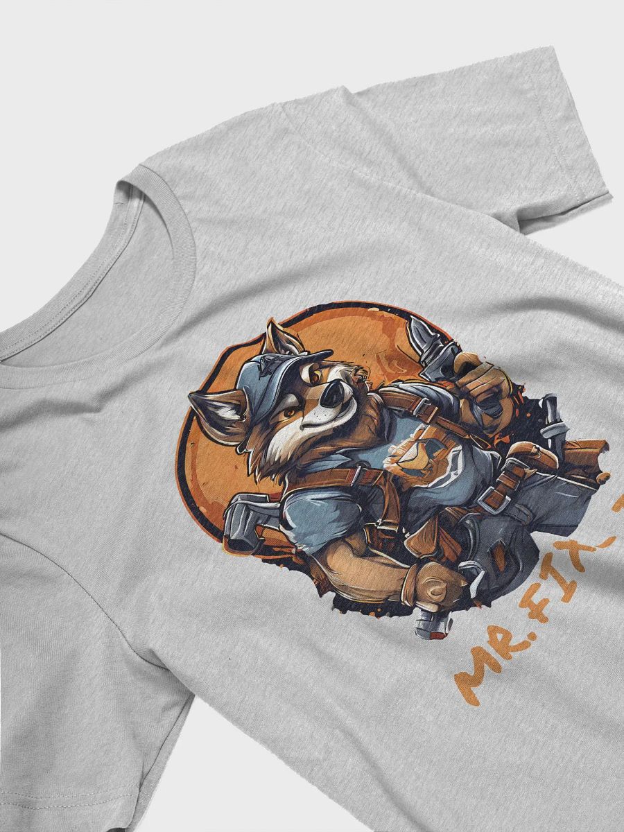 Mr. Fix-It - Cool Funny Wolf Handyman Bella Canvas 3001 T-Shirt for DIY Enthusiasts product image (4)