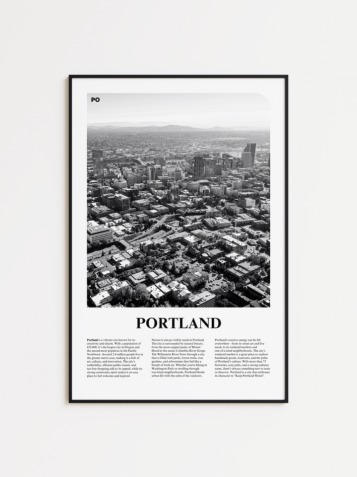 Portland 01 Newspaper Poster product image (1)