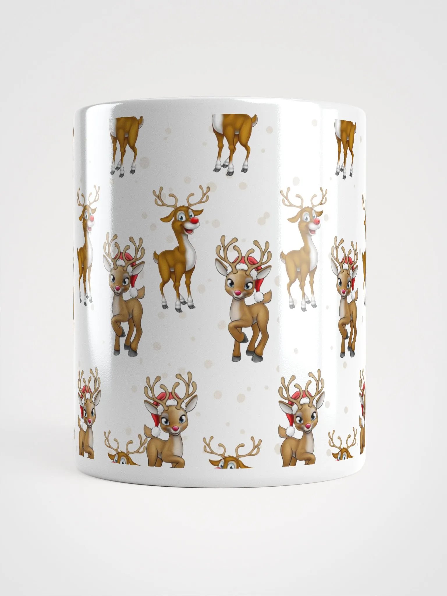 Reindeer Patterns And Snow White Mug product image (6)