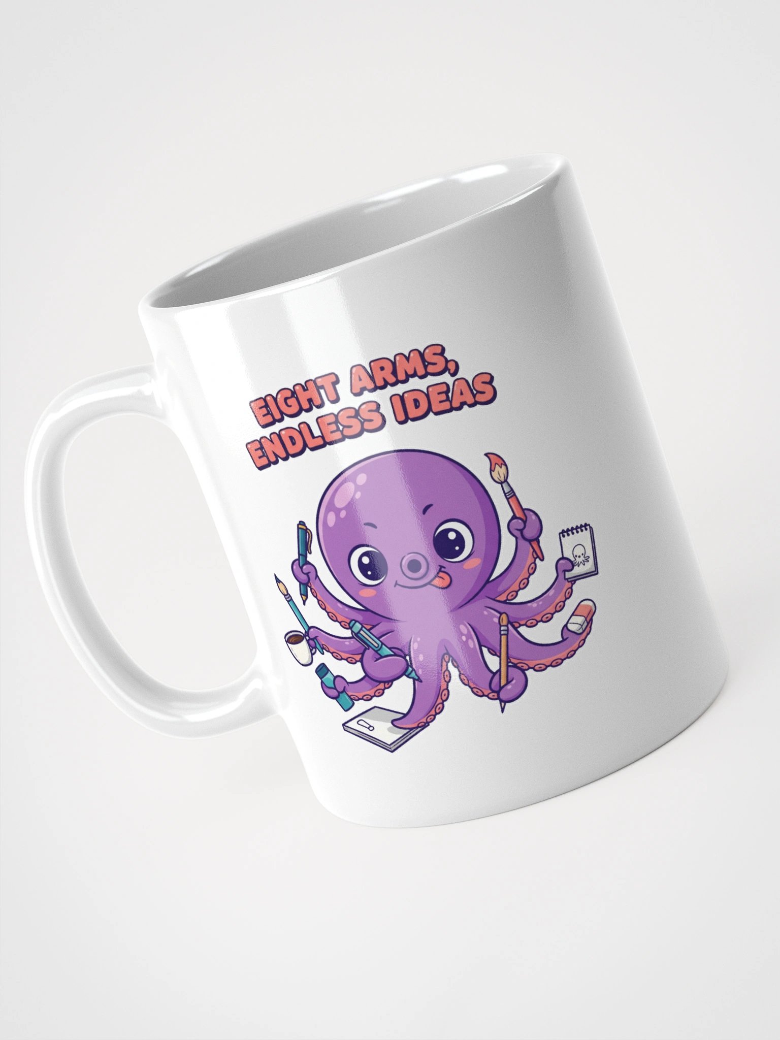 Octo-Doodler White Glossy Mug product image (4)