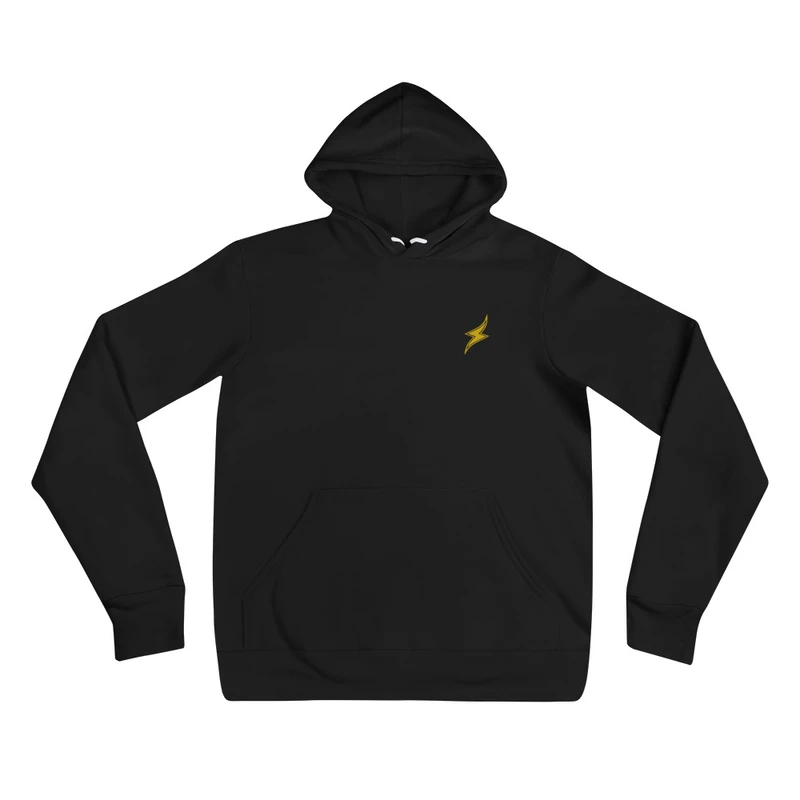 Black Hoodie Gold Embroidered Surge Basic product image (1)