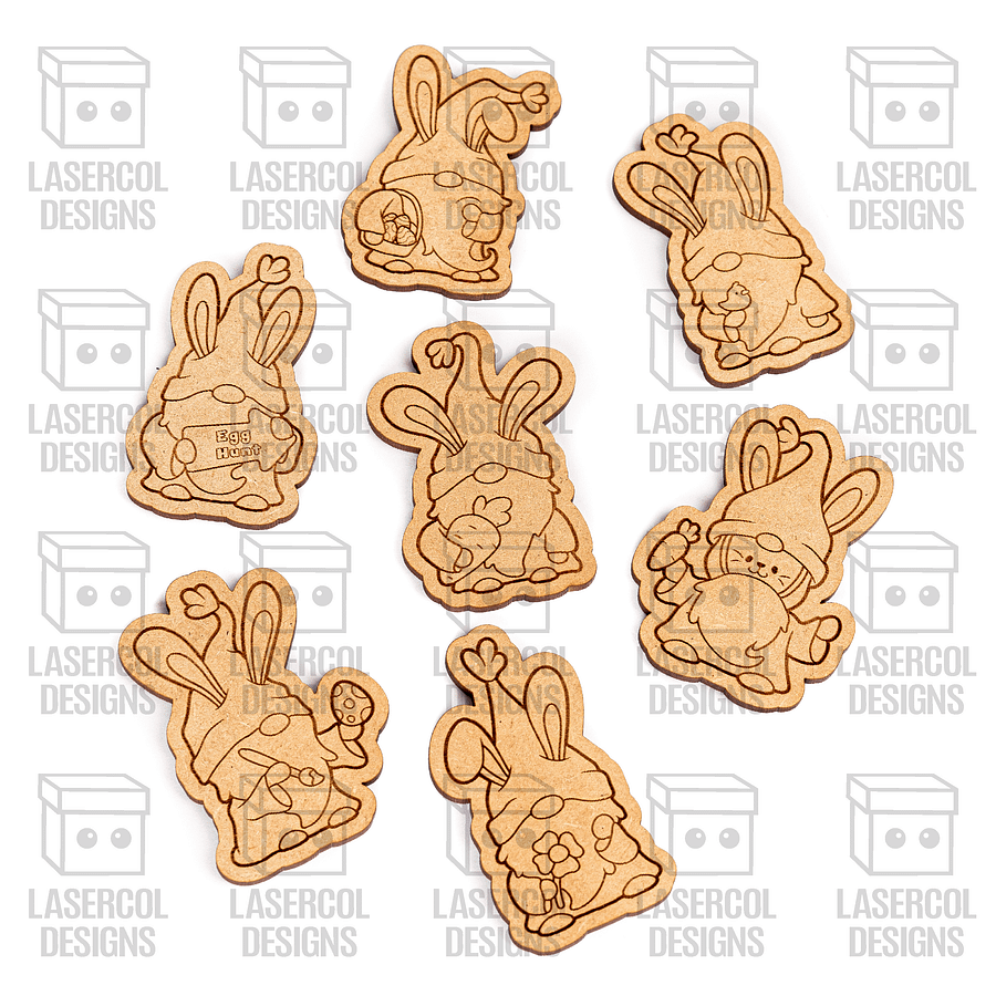 Easter Gnomes Set 1 Paint Kit DIY Cut Outs - Laser Cut Files product image (10)