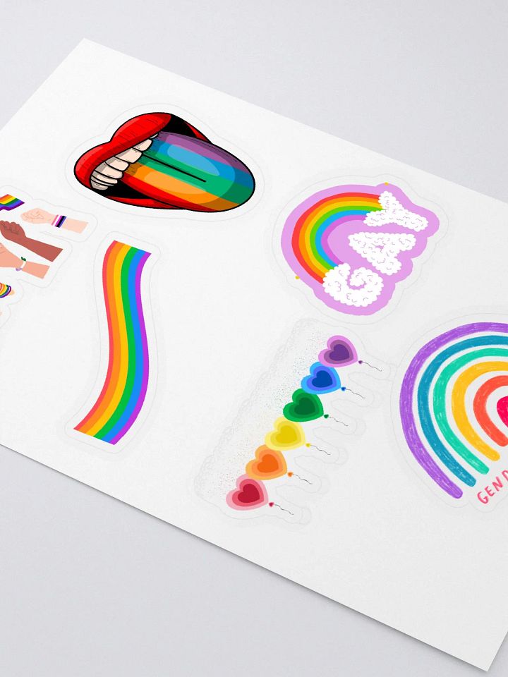 Rainbows Galore LGBTQ+ Full Sticker Sheet product image (2)