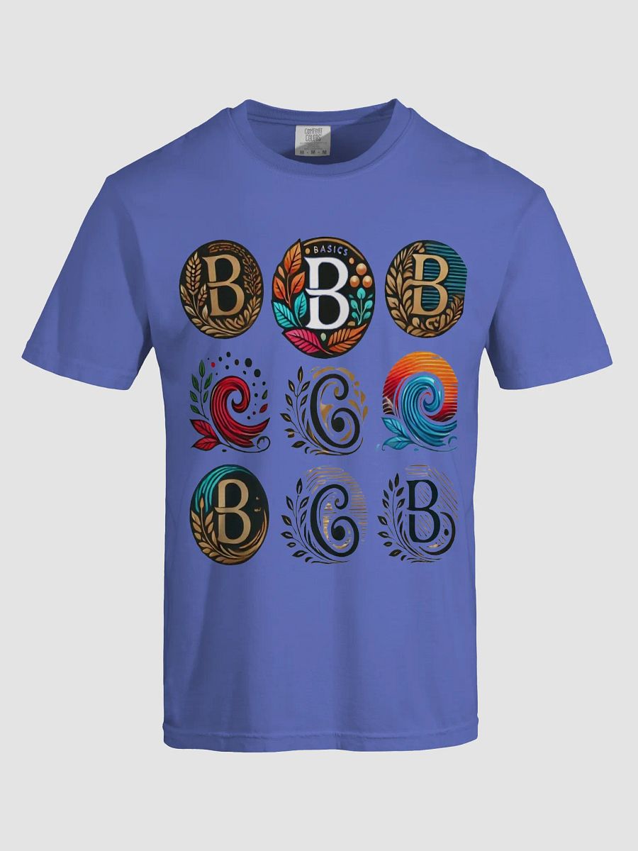 Floral B & C Circle Design T-Shirt product image (51)