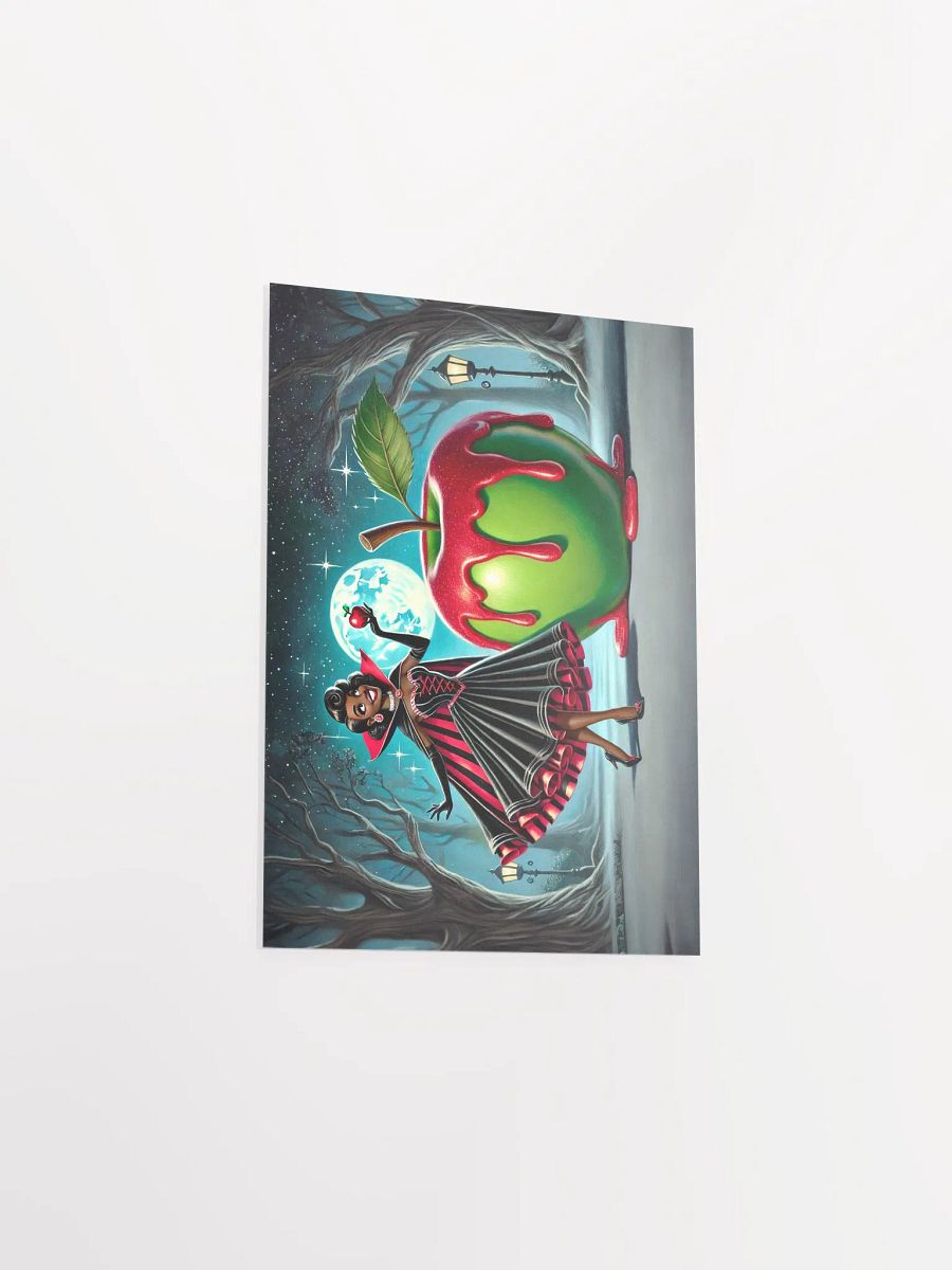 Whimsical Vampire and Apple Halloween Premium Matte Poster product image (9)