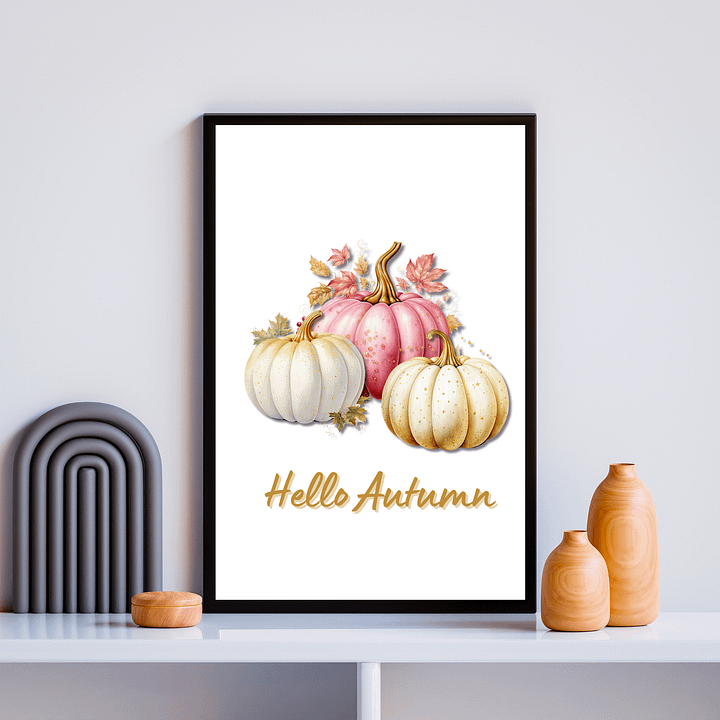 Hello Autumn Wall Art - Instant Digital Download product image (2)