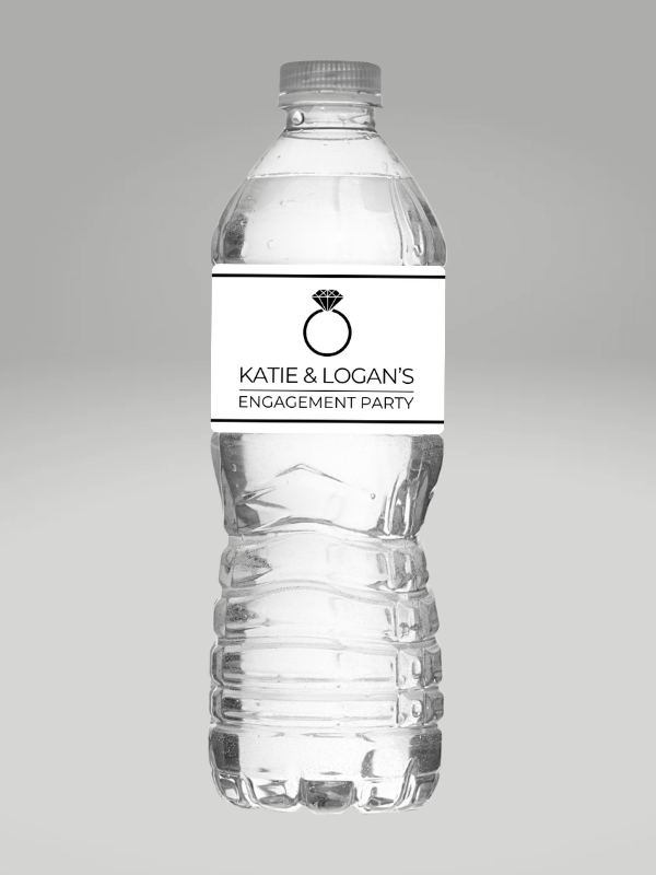 Wedding / Engagement Party Water Bottle Wrappers product image (7)
