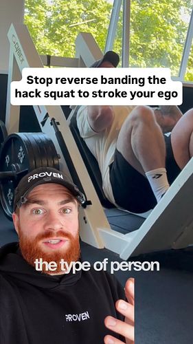 Wanna reverse band the hack squat? 

Crack-the-f’ck on. My clients and I do all the time. I’m far from anti-reverse banding. ...