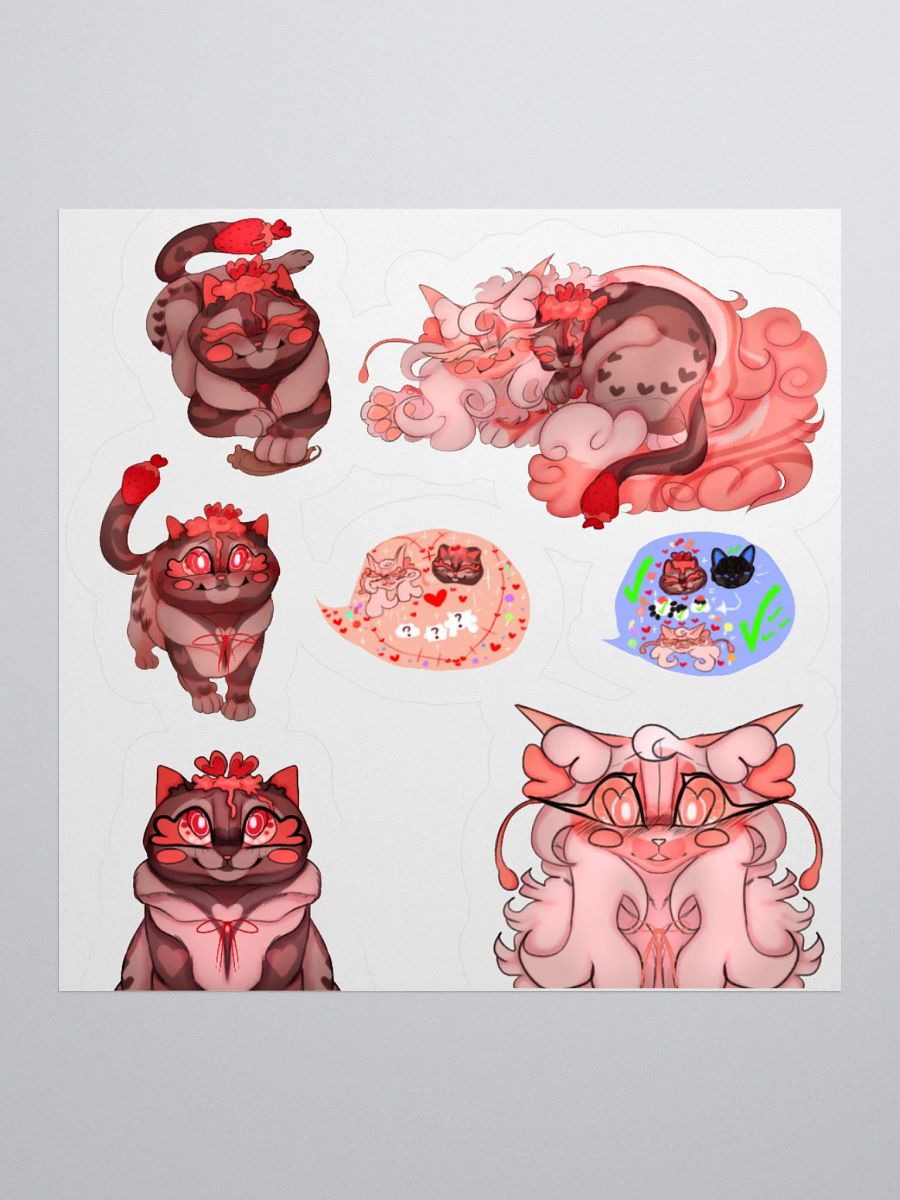 Strawberry Lesbians || Sticker Sheet product image (2)