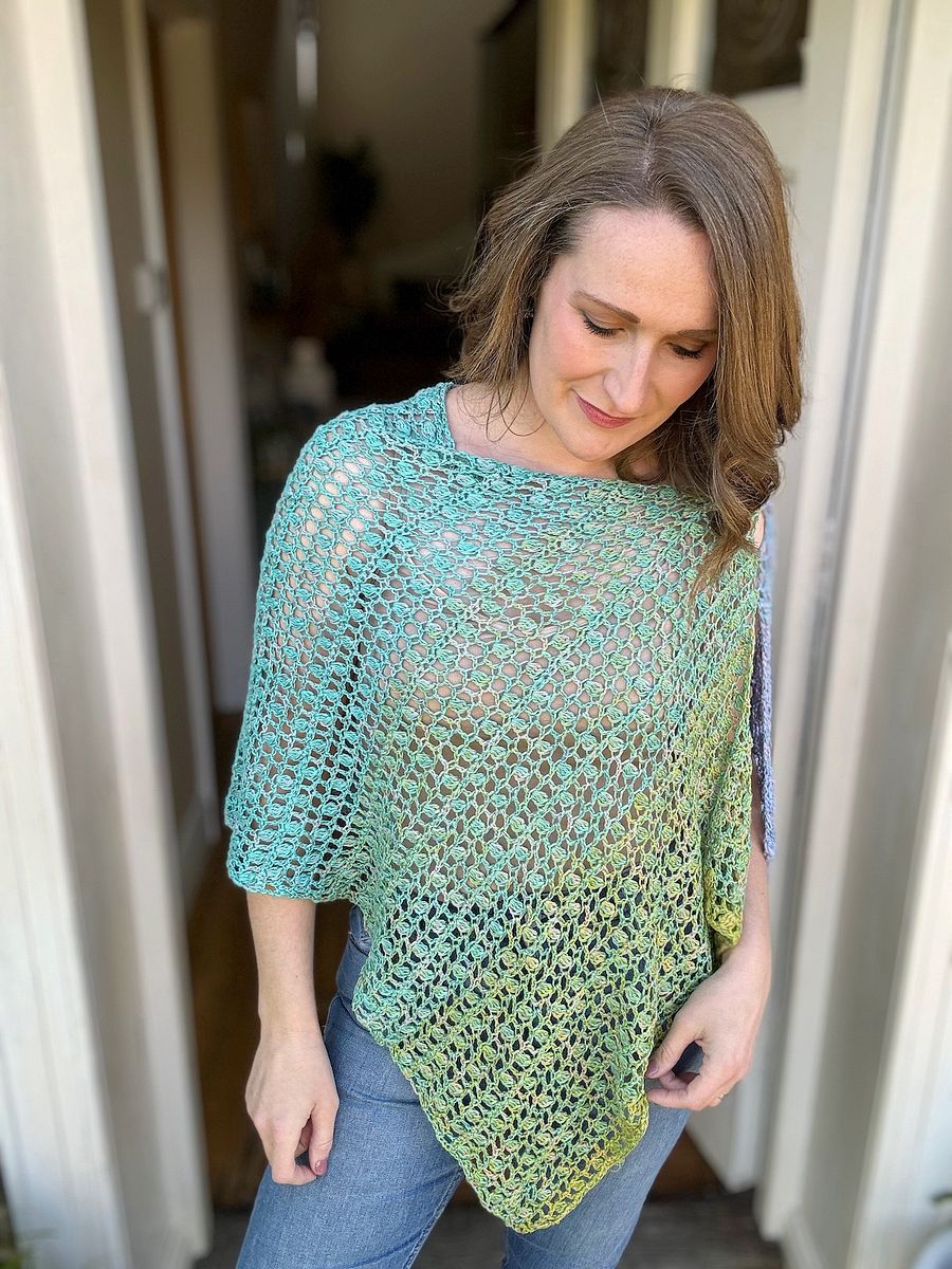 Lightweight Lacy Poncho Crochet Pattern PDF product image (2)