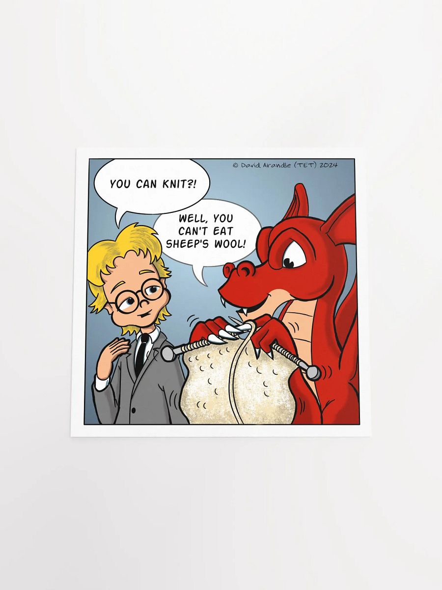 You Can Knit? - Resident Dragon Poster product image (4)