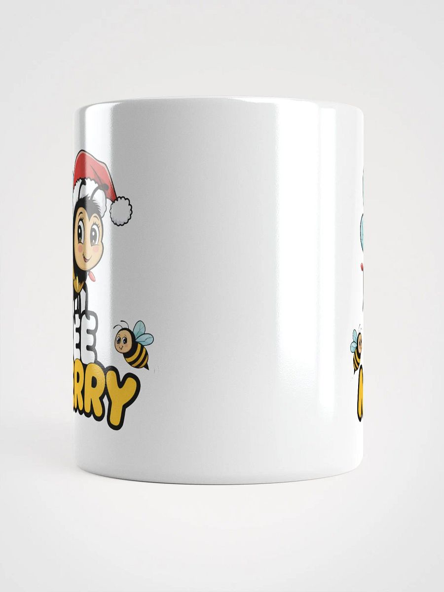 Bee Merry White Glossy Mug product image (5)