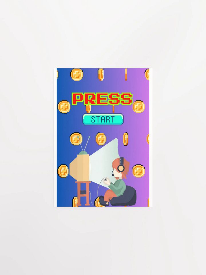 Pixelated Press Start Poster product image (4)