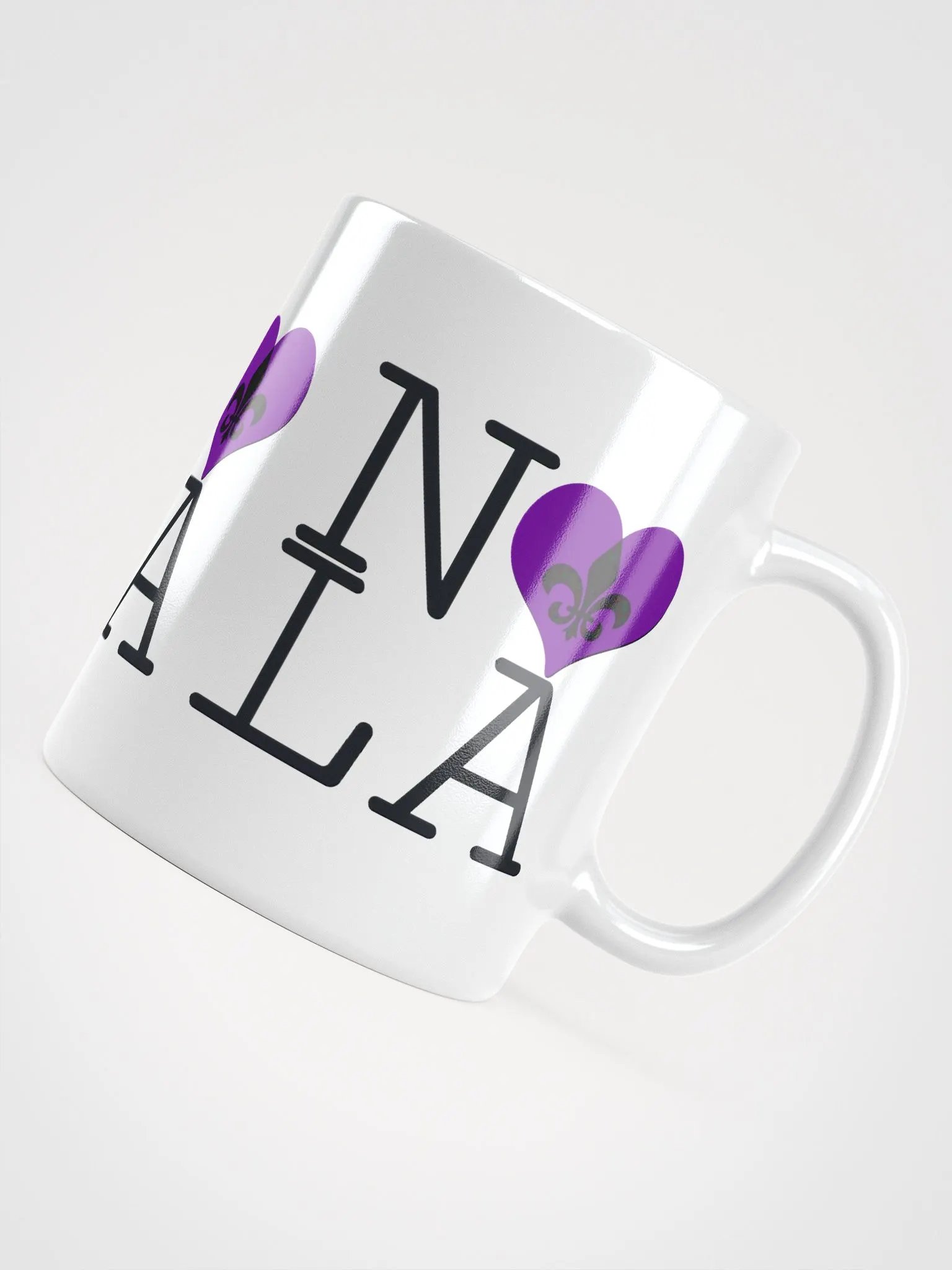 I LOVE NOLA **BIGSHOT MUG** (PURPLE HEART + IMAGE POP) product image (10)