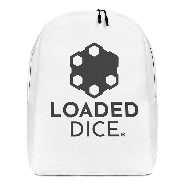 Loaded Dice Graphic Backpack White product image (1)