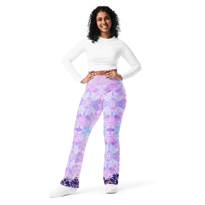 Pastel Whimsy Flare Leggings product image (1)