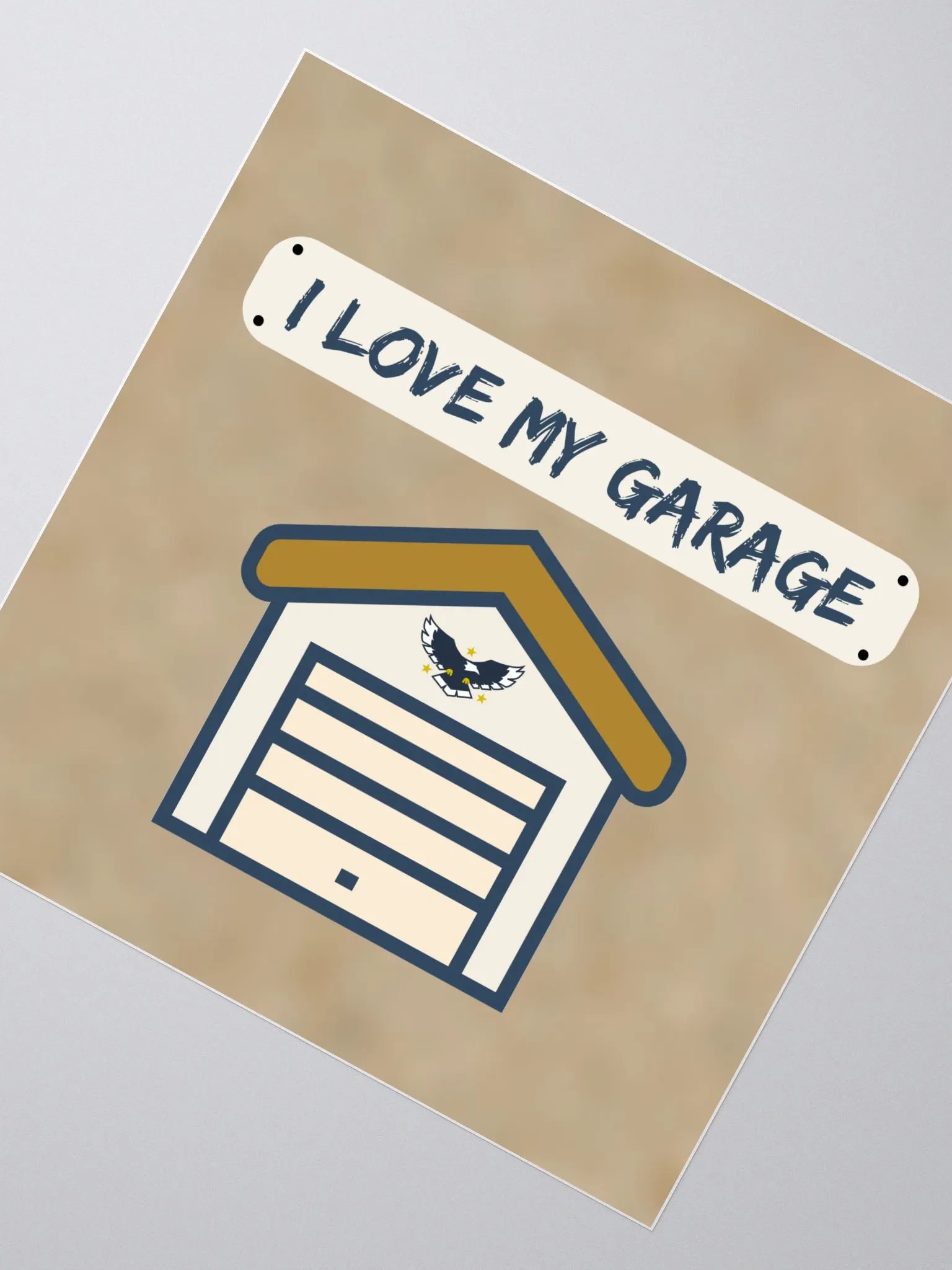 I Love My Garage - sticker - oak product image (2)