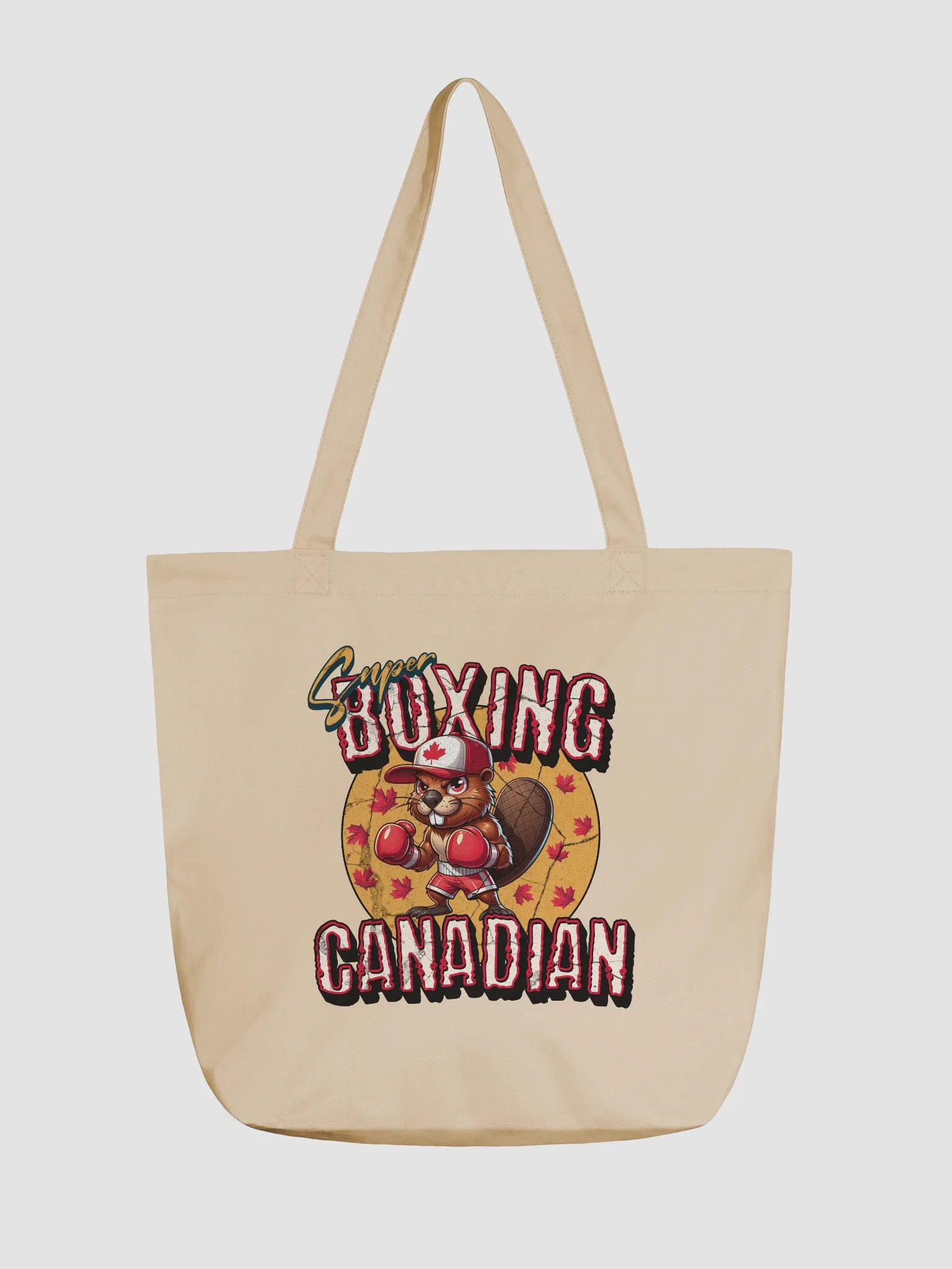 Super Boxing Canadian Beaver Eco-Friendly Tote Bag product image (5)