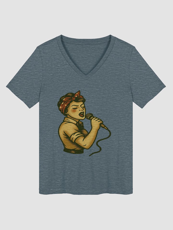 Singing Rosie V Neck Tee product image (2)
