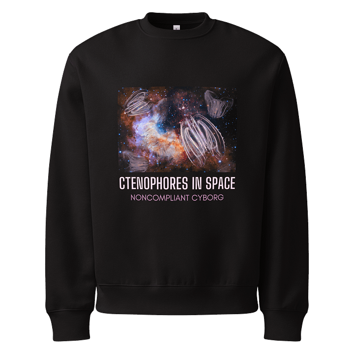 Ctenophores in Space with text Sweatshirt product image (5)