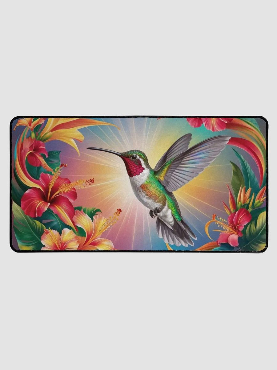 Radiant Hummingbird Desk Mat product image (1)