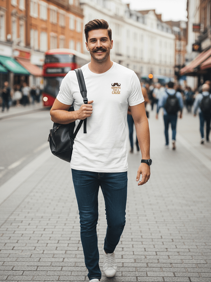 "Growing for a Cause" Moustache T-Shirt - Official Movember Awareness Tee product image (29)
