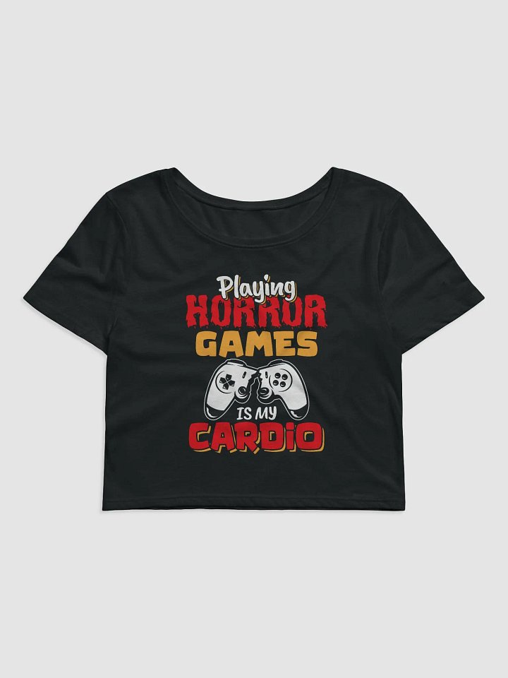 Playing Horror Games Is My Cardio - Short Cut Tee product image (1)