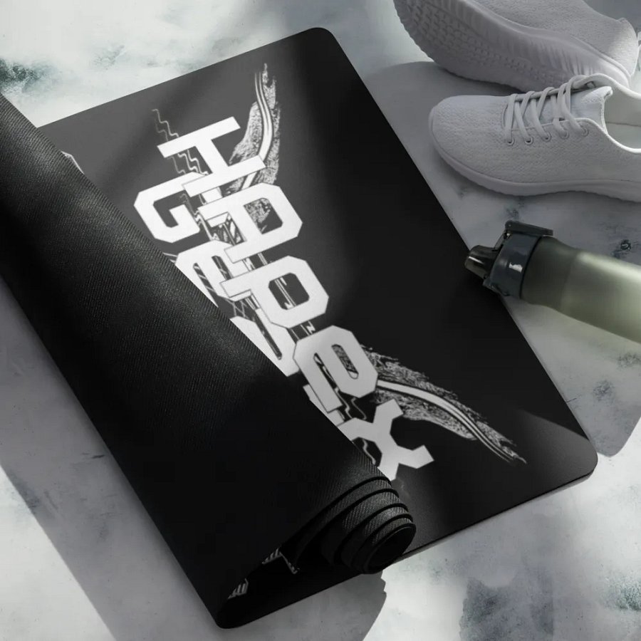 Yoga Mat - Black - Co Founder Shaumarai - White HApex Gear White Logo product image (4)