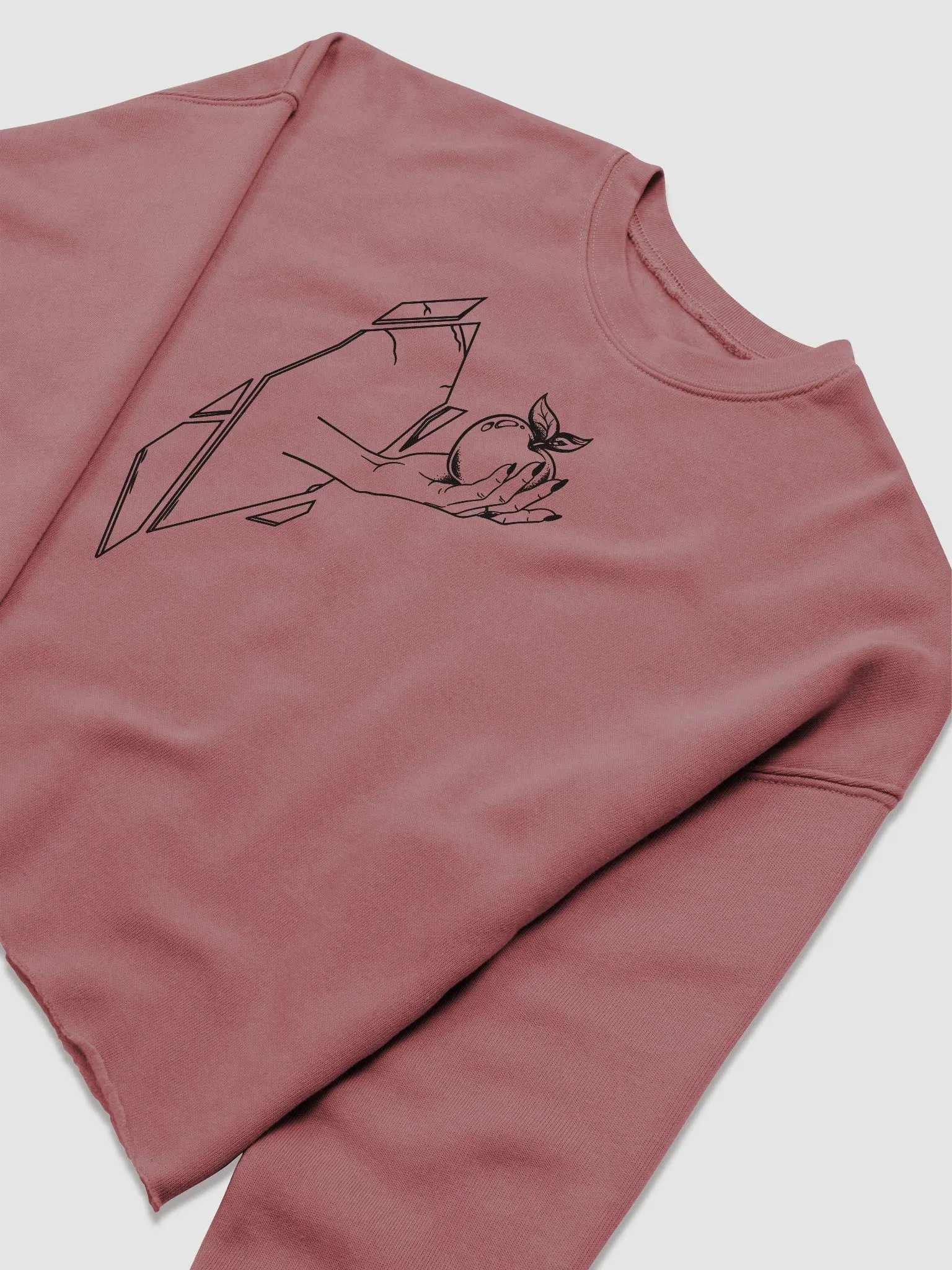 Hand in Mirror Crop Sweatshirt product image (13)