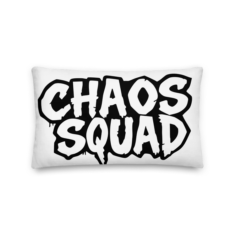 CHAOS SQUAD WHITE PILLOW (3 SIZES AND STYLES) GIFT product image (1)