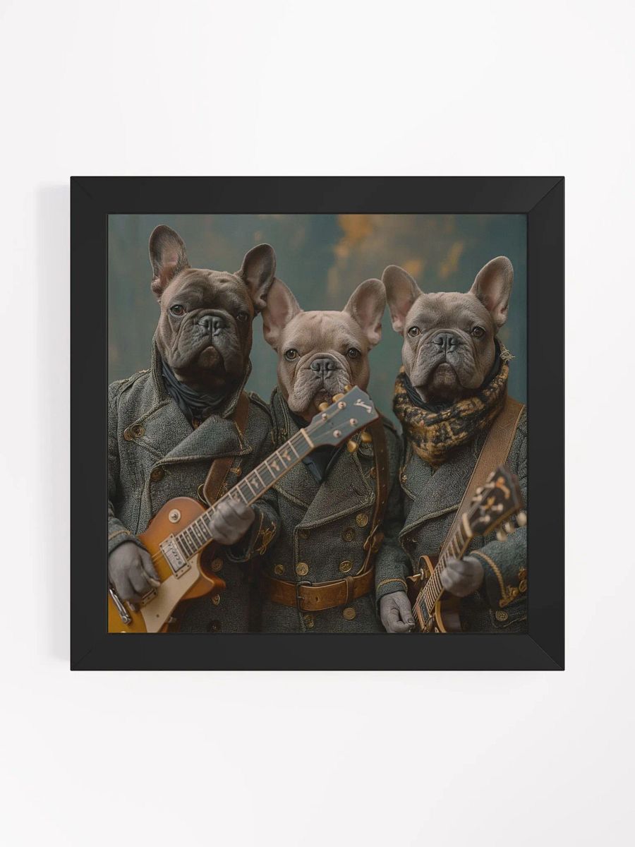 Frenchie Dog Rock Band Funny Animals Wall Art product image (6)