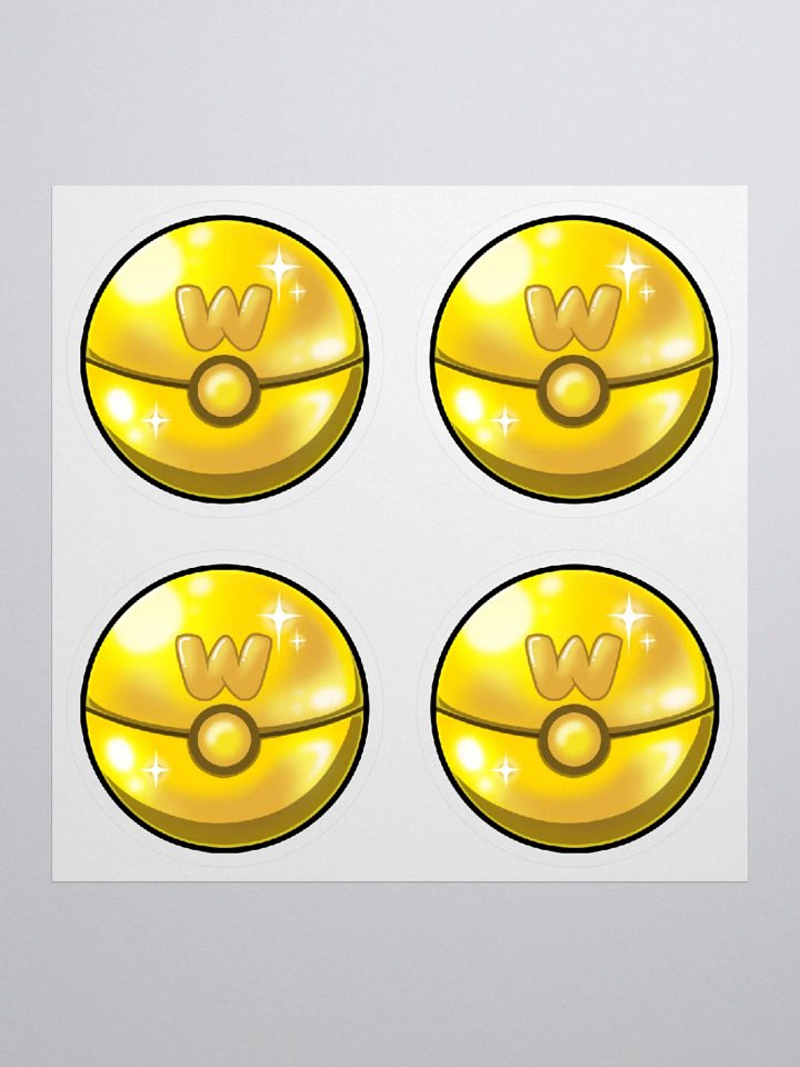 4x Goldball Stickers product image (1)