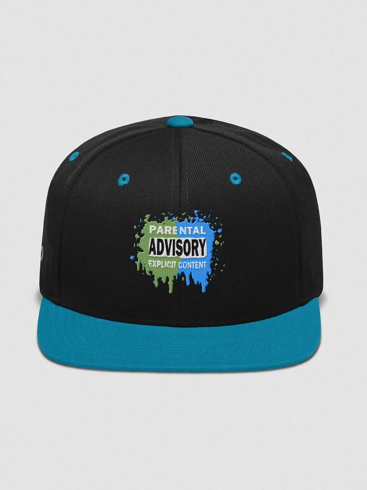 Parental Advisory Explicit Content Stitched hat with BWD logo product image (1)