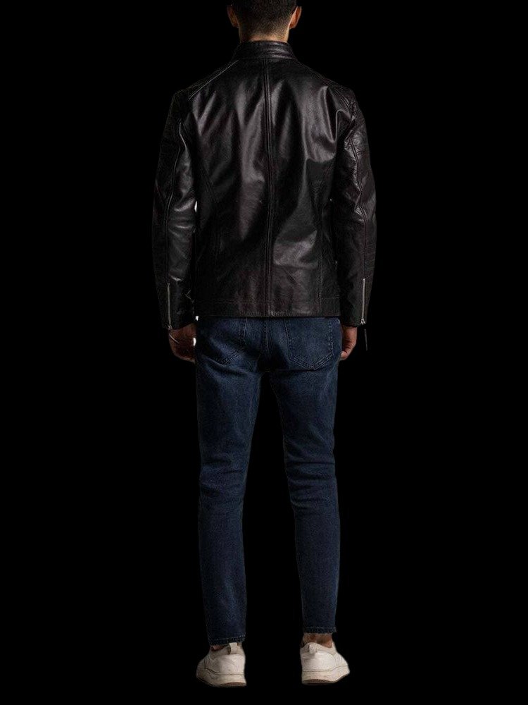 Mens Divo Leather Racer Jacket product image (3)