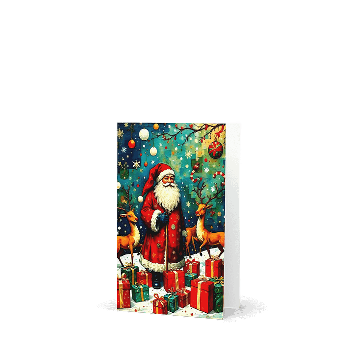 Festive Santa Greeting Card product image (1)