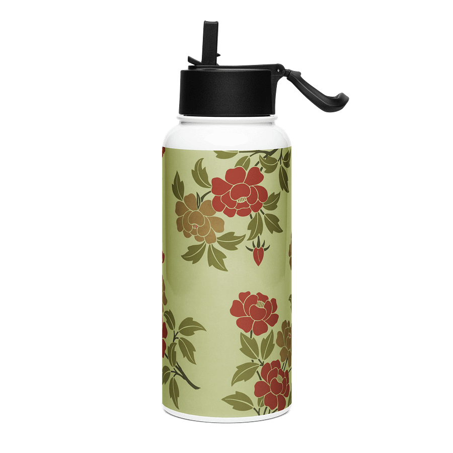 Japanese Floral. 32oz. Stainless Steel Water Bottle product image (3)