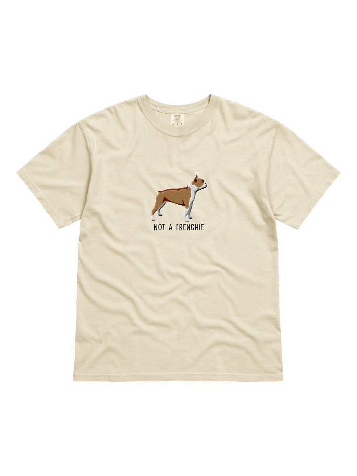 Not a Frenchie T-Shirt(Embroidered) of a Boston Terrier(Brown & White) product image (51)