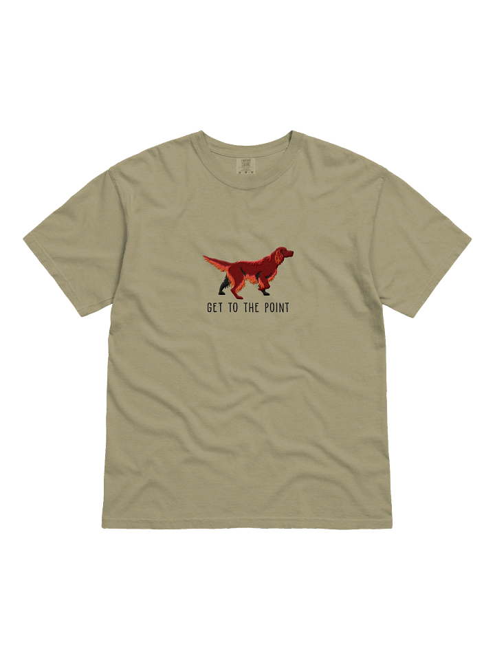 Get to the Point T-Shirt(Embroidered) of an Irish Setter product image (1)
