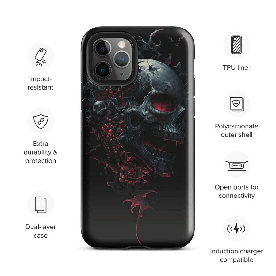 Red Skull Chaos iPhone Tough Case product image (28)