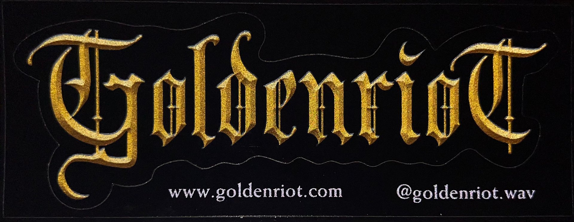 'Reflective Goldenriot Logo' Official Sticker ⭒ product image (1)