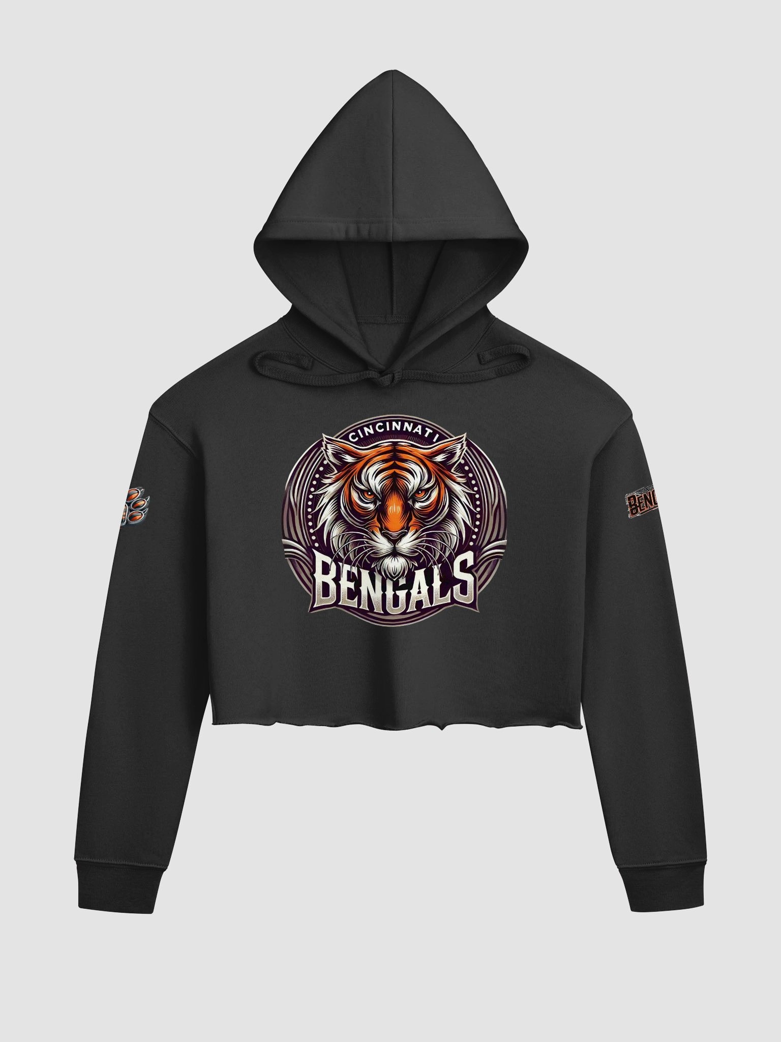 Cincinnati "Tiger Pride" Crop Hoodie | Cincinnati Bengals | NFL Home Locker product image (4)