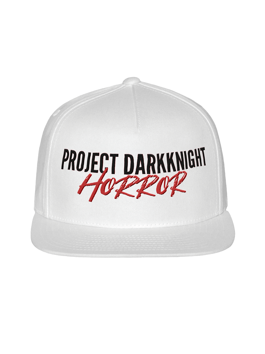 PDKH Embroidered Head Wear/ Unisex Snapback (Black & red letters) product image (1)