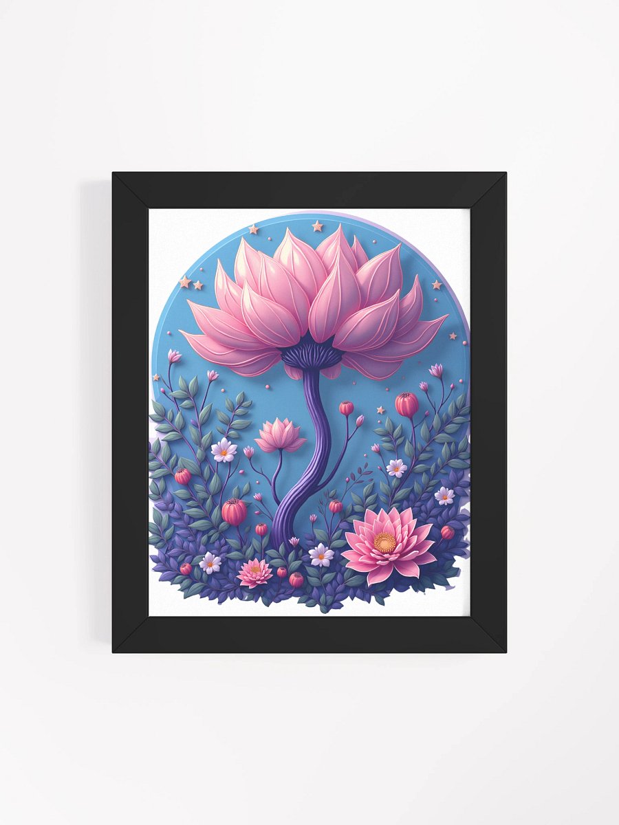 Retro Moonlit Bloom: Starry Sanctuary Poster product image (47)