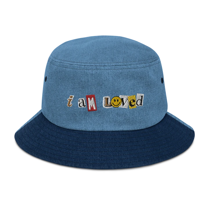 i aM LoVed Denim Bucket Hat product image (1)