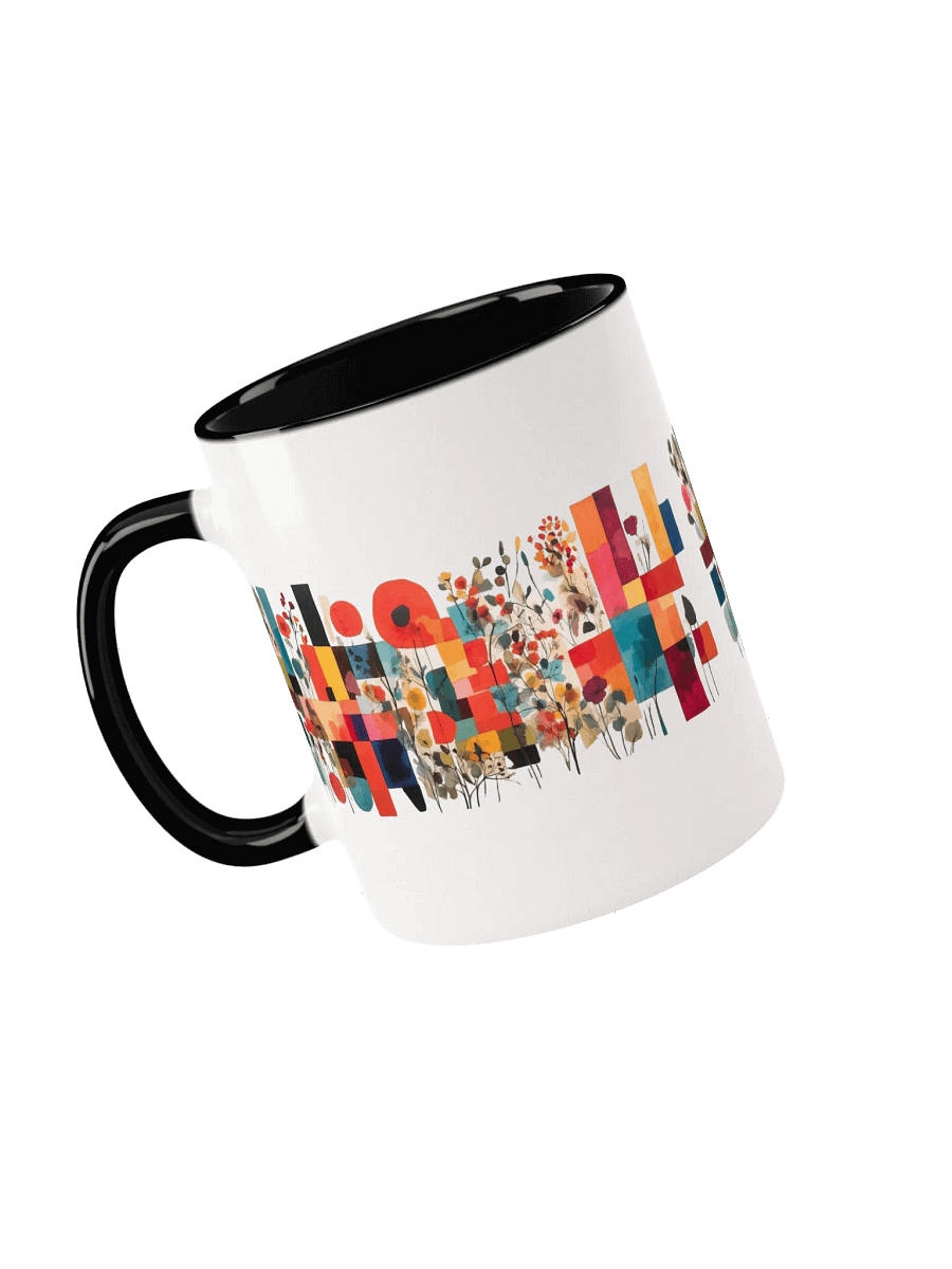 Vibrant Floral Geometry Ceramic Mug product image (15)